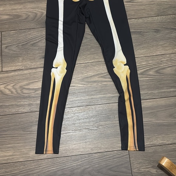 Halloween Costume Skeleton Body Con Jumpsuit Small - Picture 2 of 7